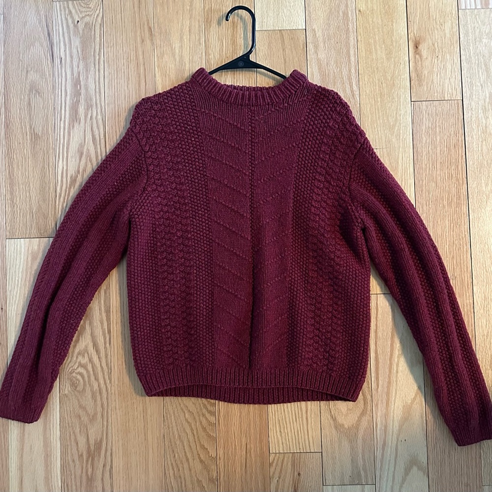 J.Crew hand knit wool sweater